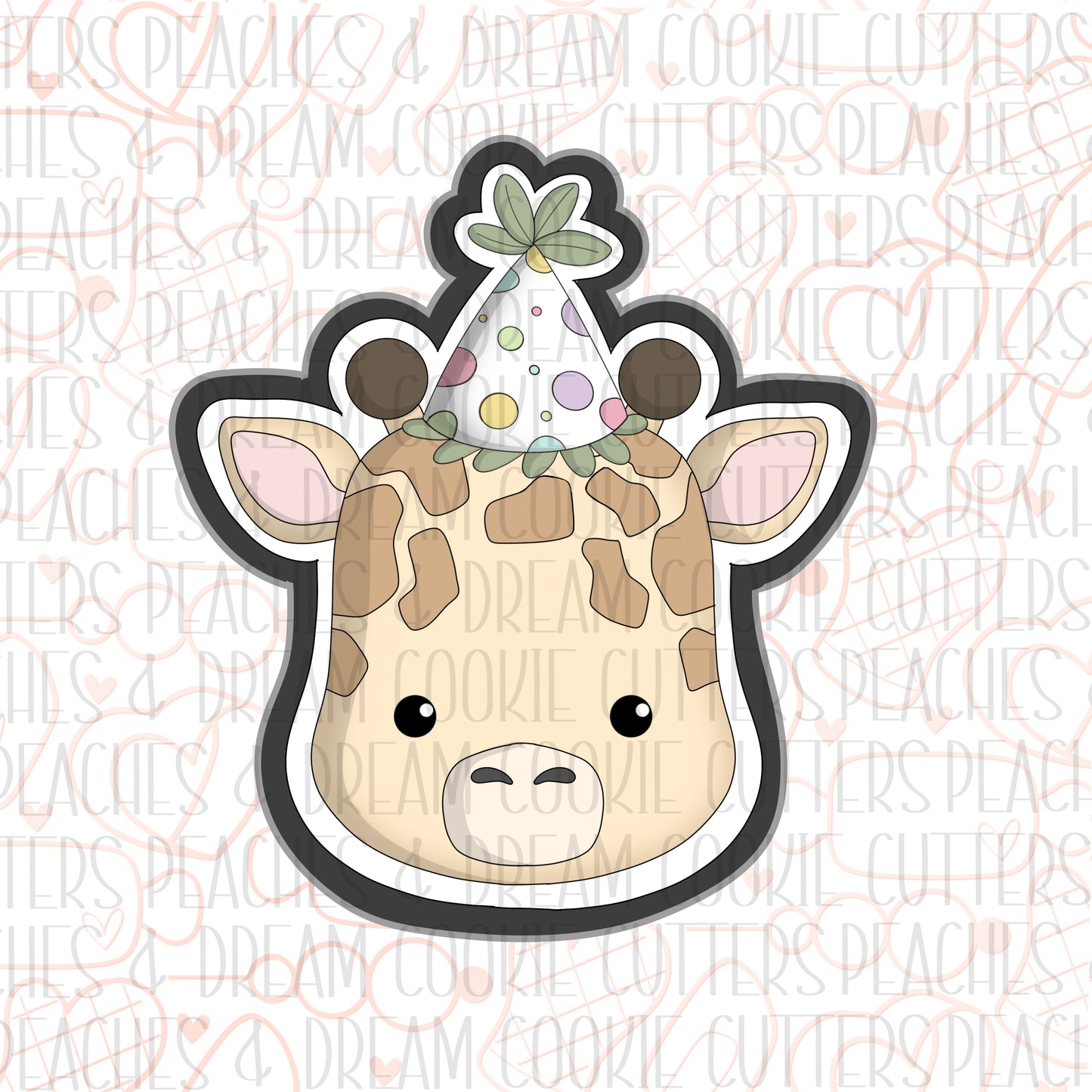 STL -  GIRAFFE FACE HAT