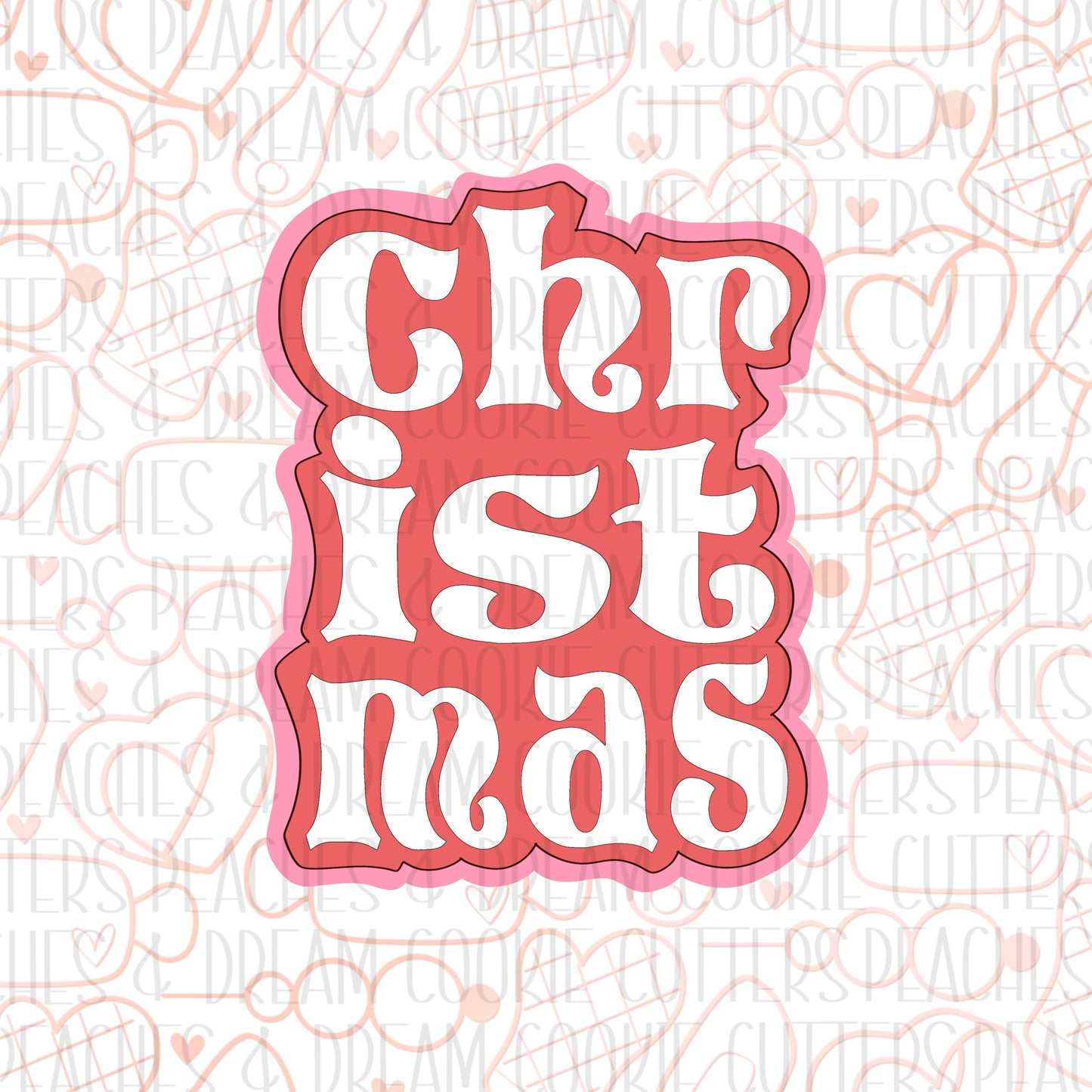 STL - LETTERED CHRISTMAS PLAQUE