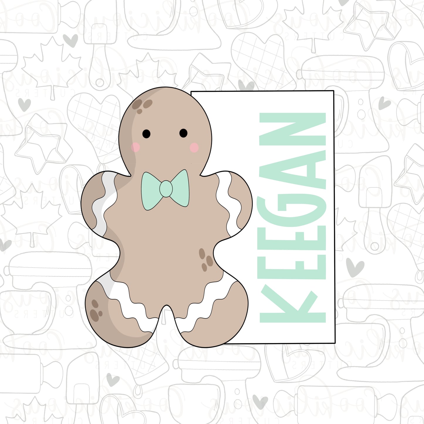 STL - CHUNKY GINGY NAME PLAQUE