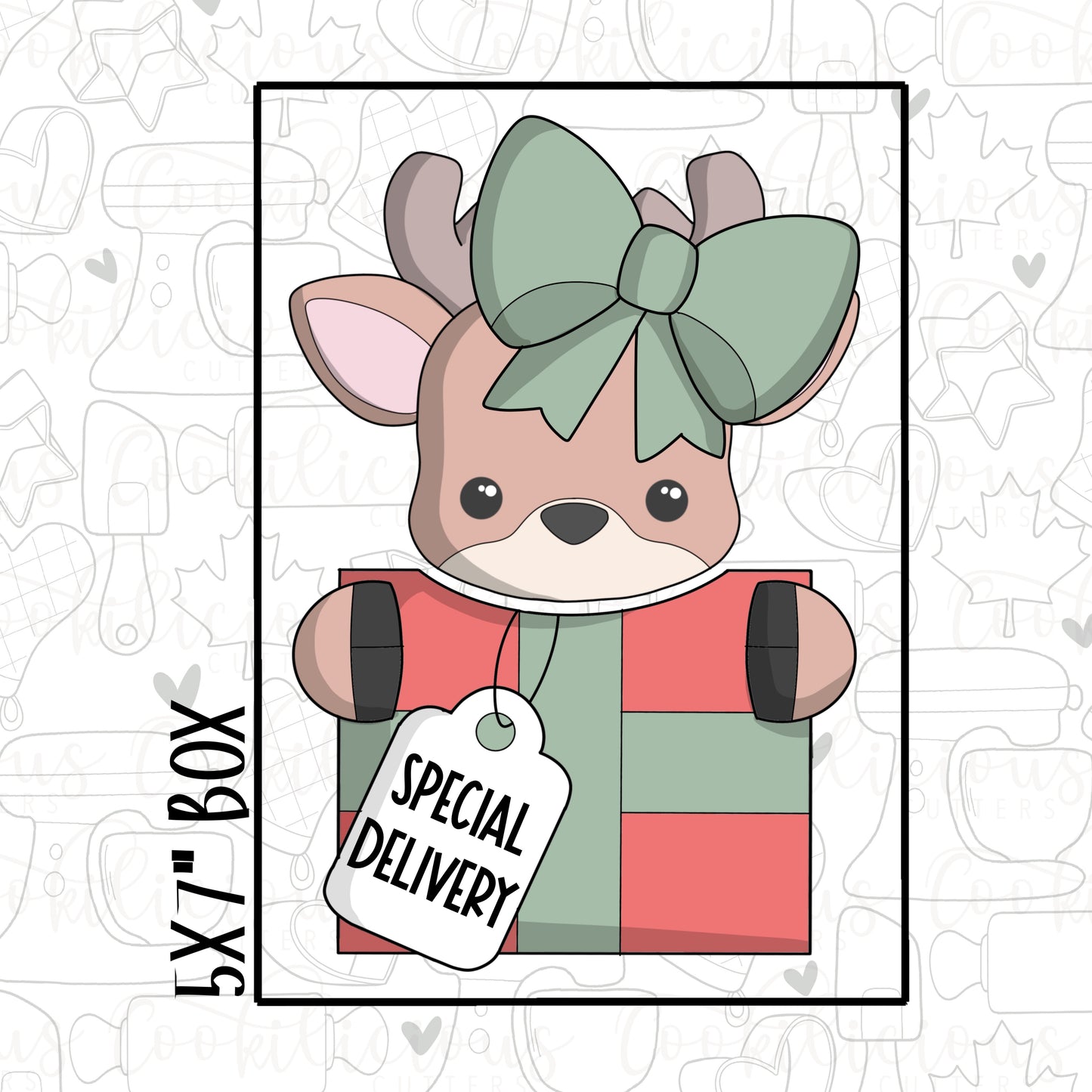 STL - REINDEER PRESENT SET