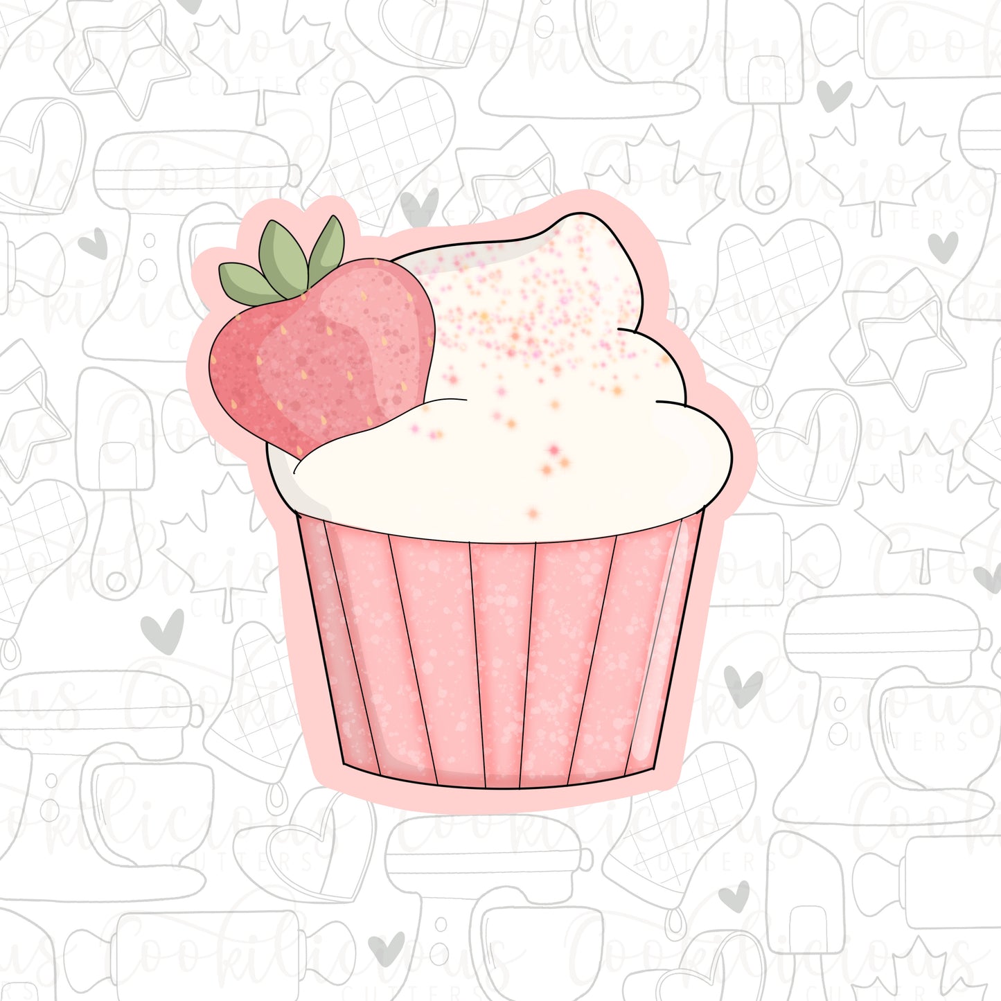 STL - STRAWBERRY CUPCAKE