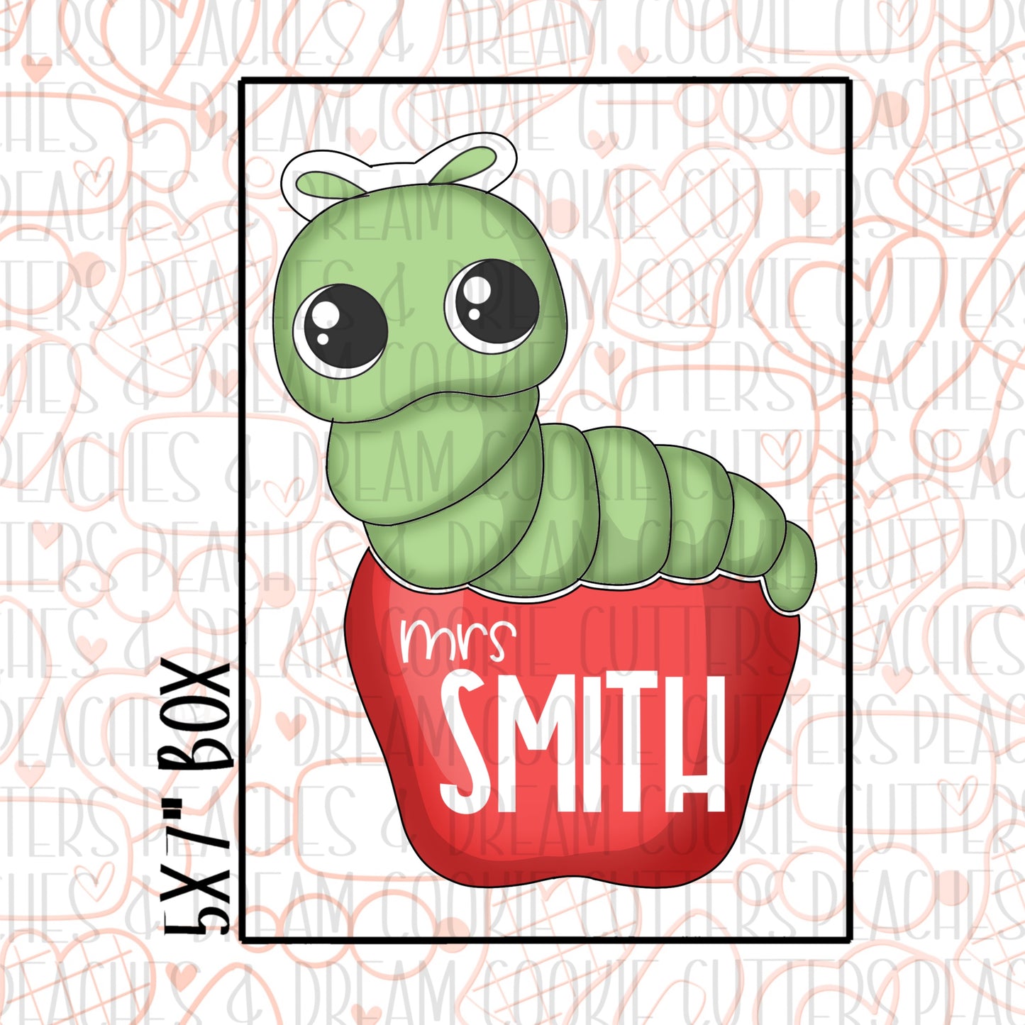 Cute Worm & Apple Set