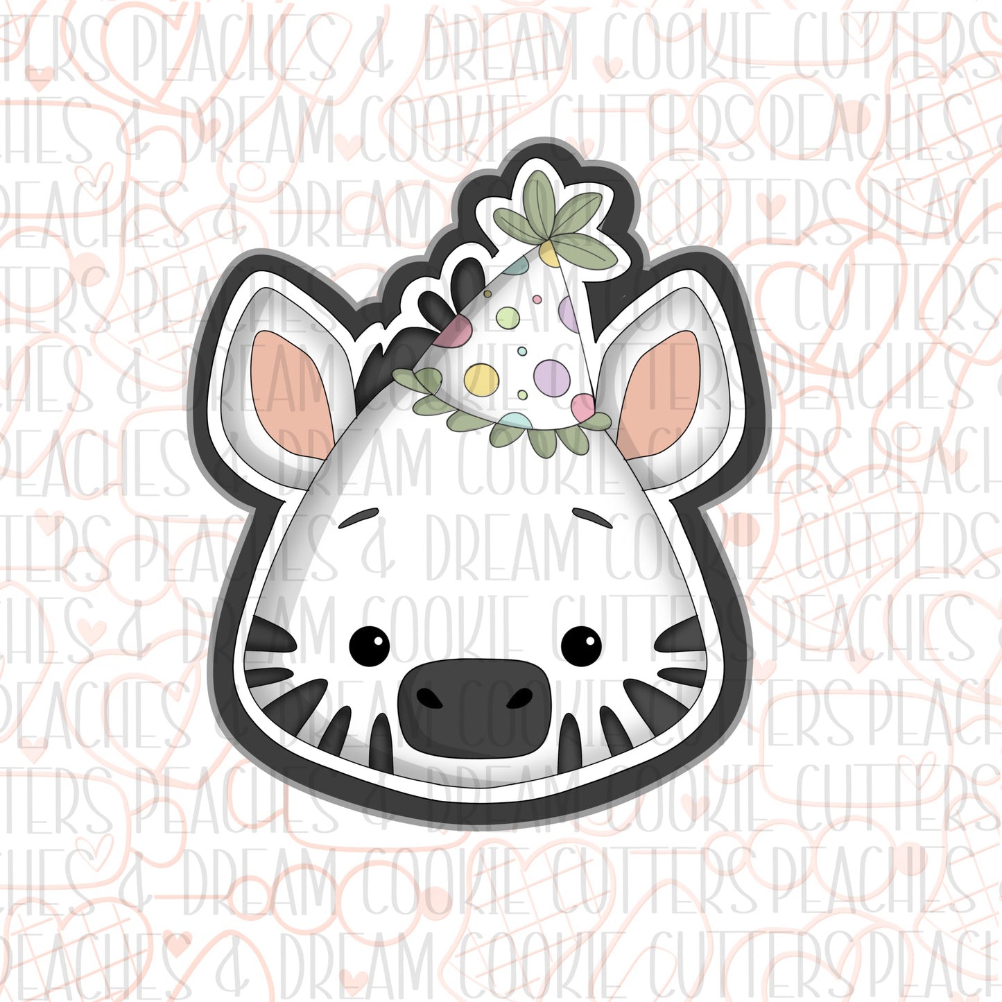 STL - ZEBRA FACE HAT