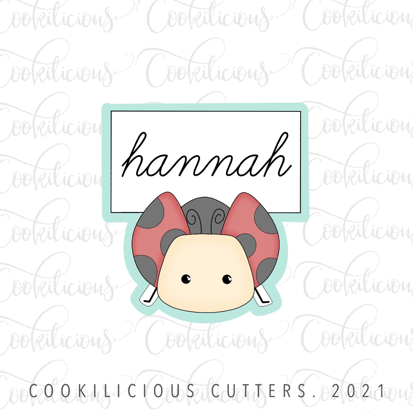 STL - LADYBUG NAME CARD