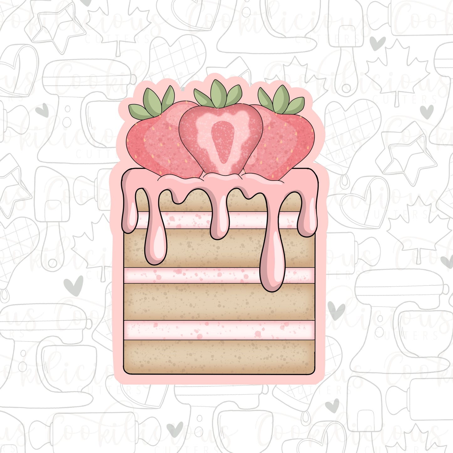 STL - STRAWBERRY CAKE