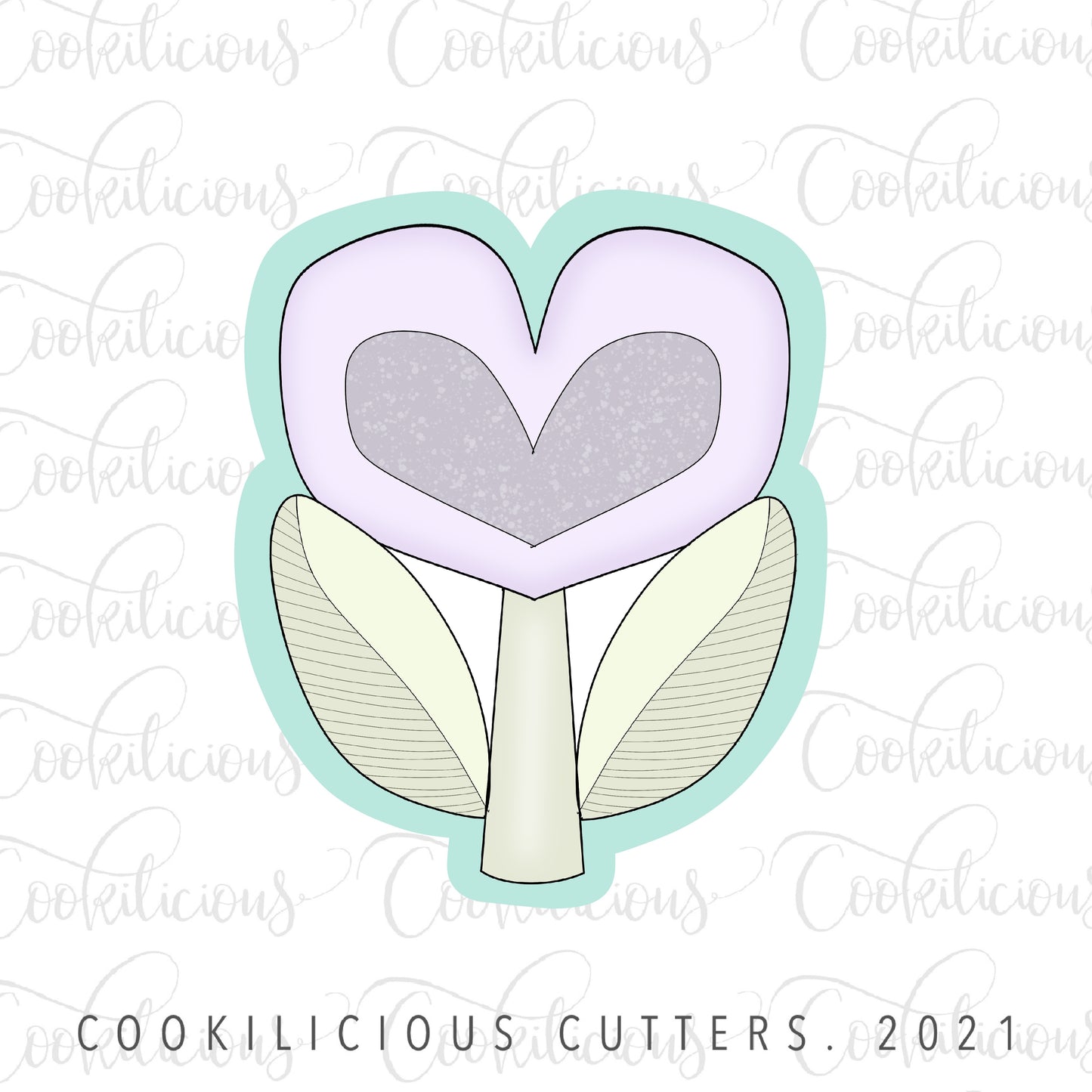 STL - WHIMSICAL HEART FLOWER