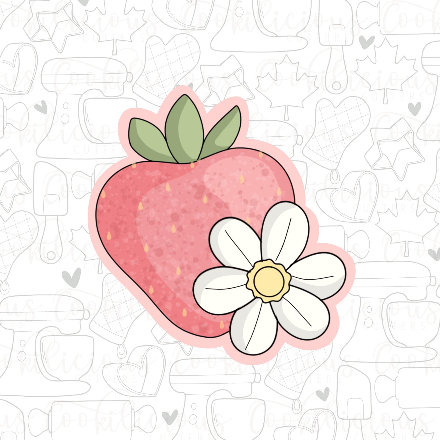 STL - STRAWBERRY FLOWER
