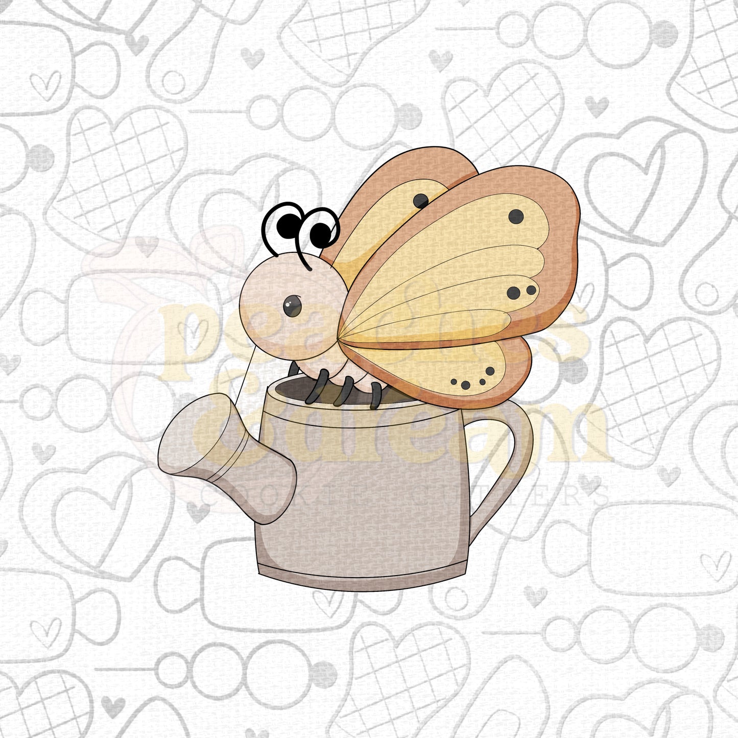 STL - BUTTERFLY WATERING CAN