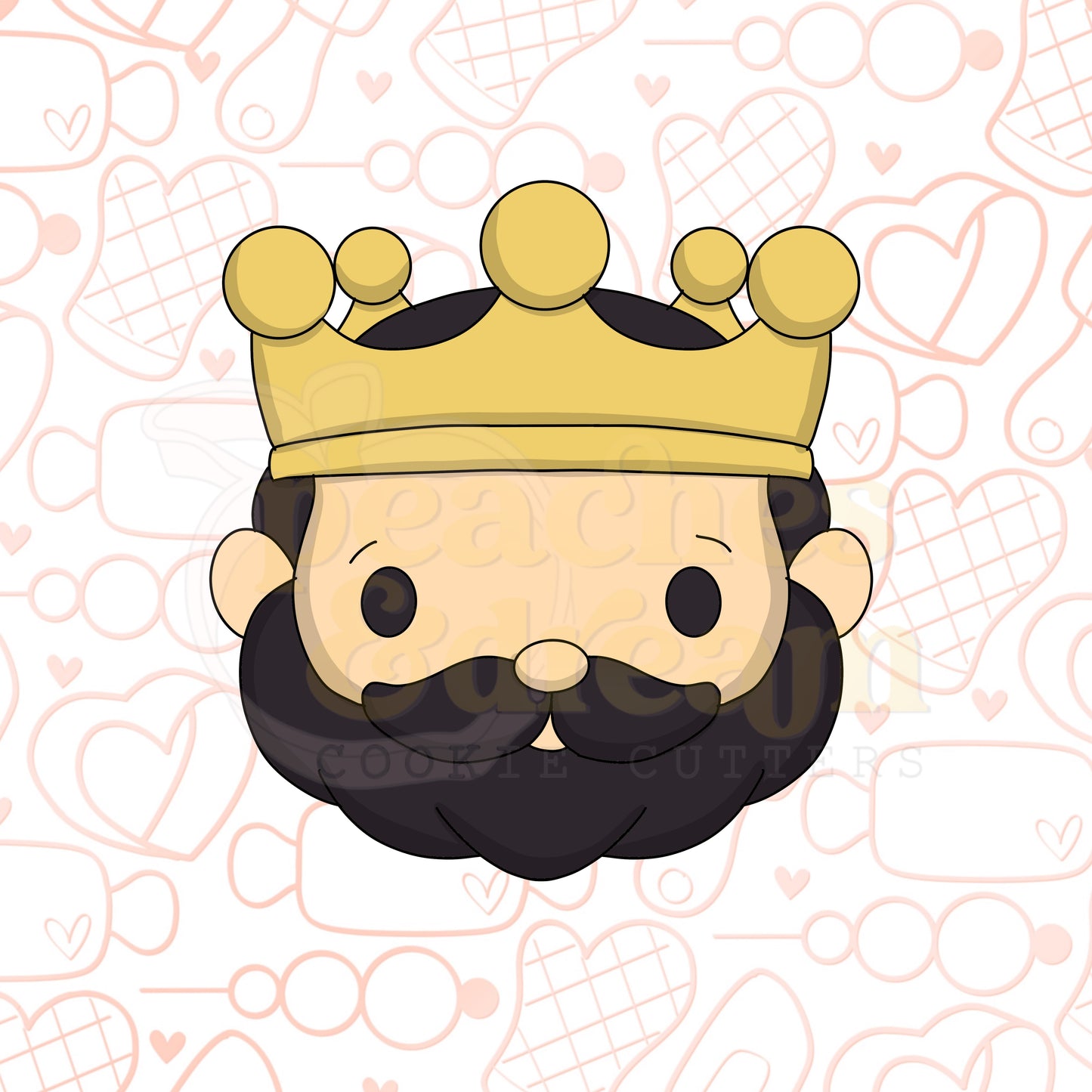 STL - SQUARISH KING FACE