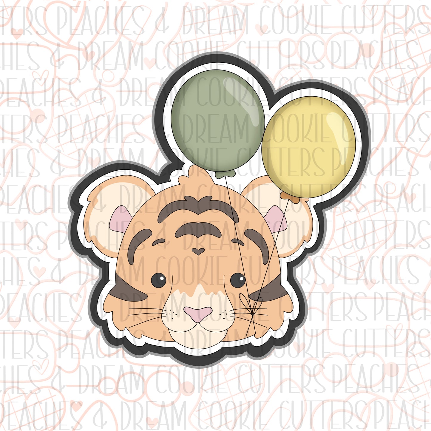 Tiger Face Balloons
