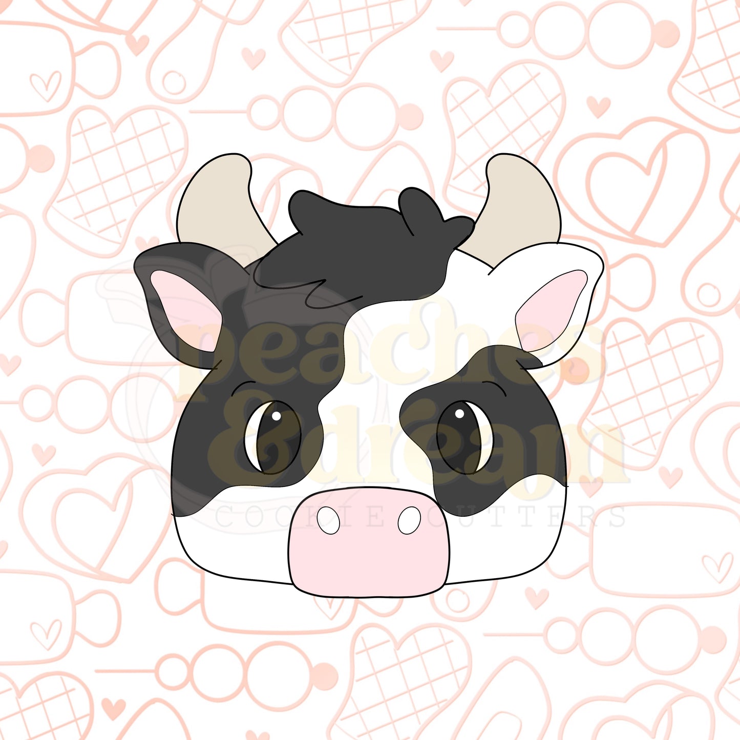 STL - SQUARISH COW FACE