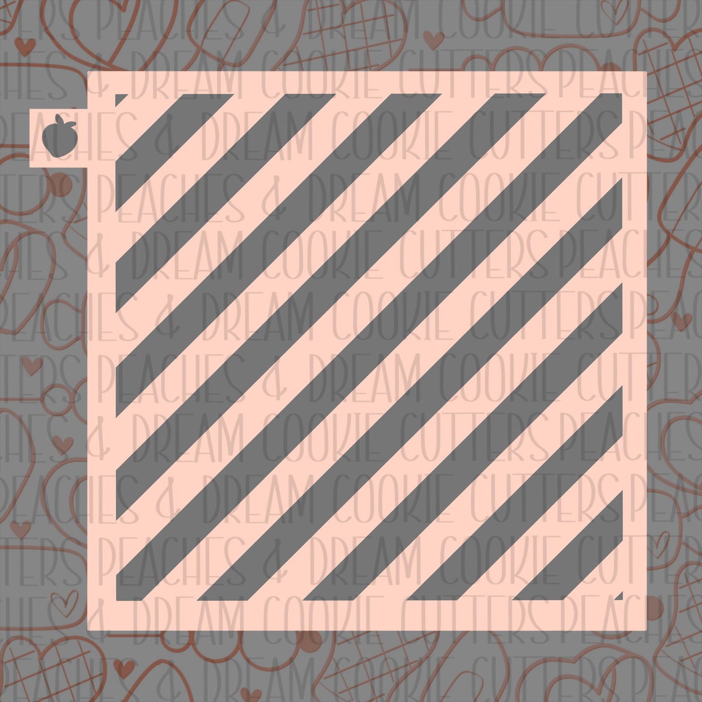 Diagonal Lines Stencil