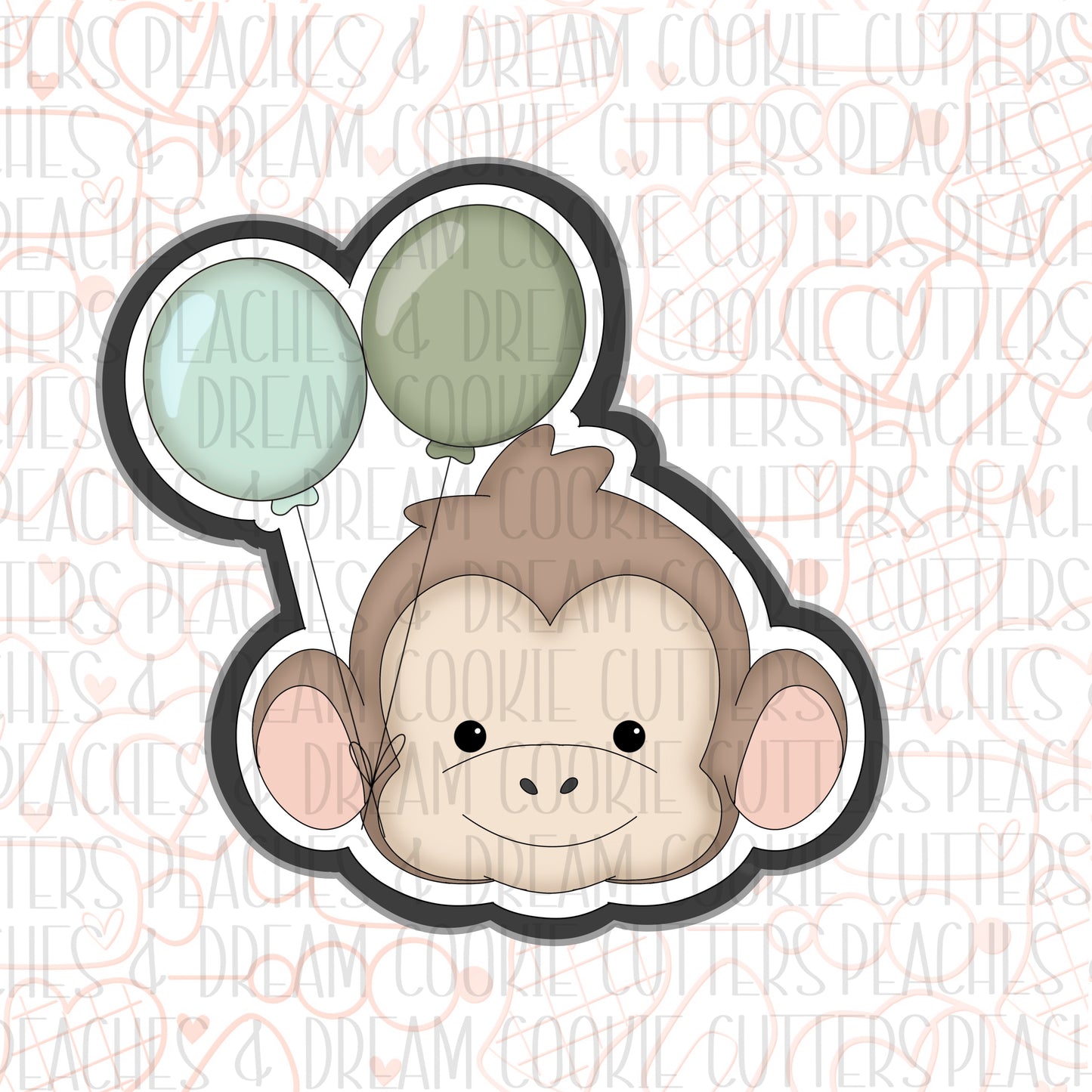 STL - MONKEY FACE BALLOONS