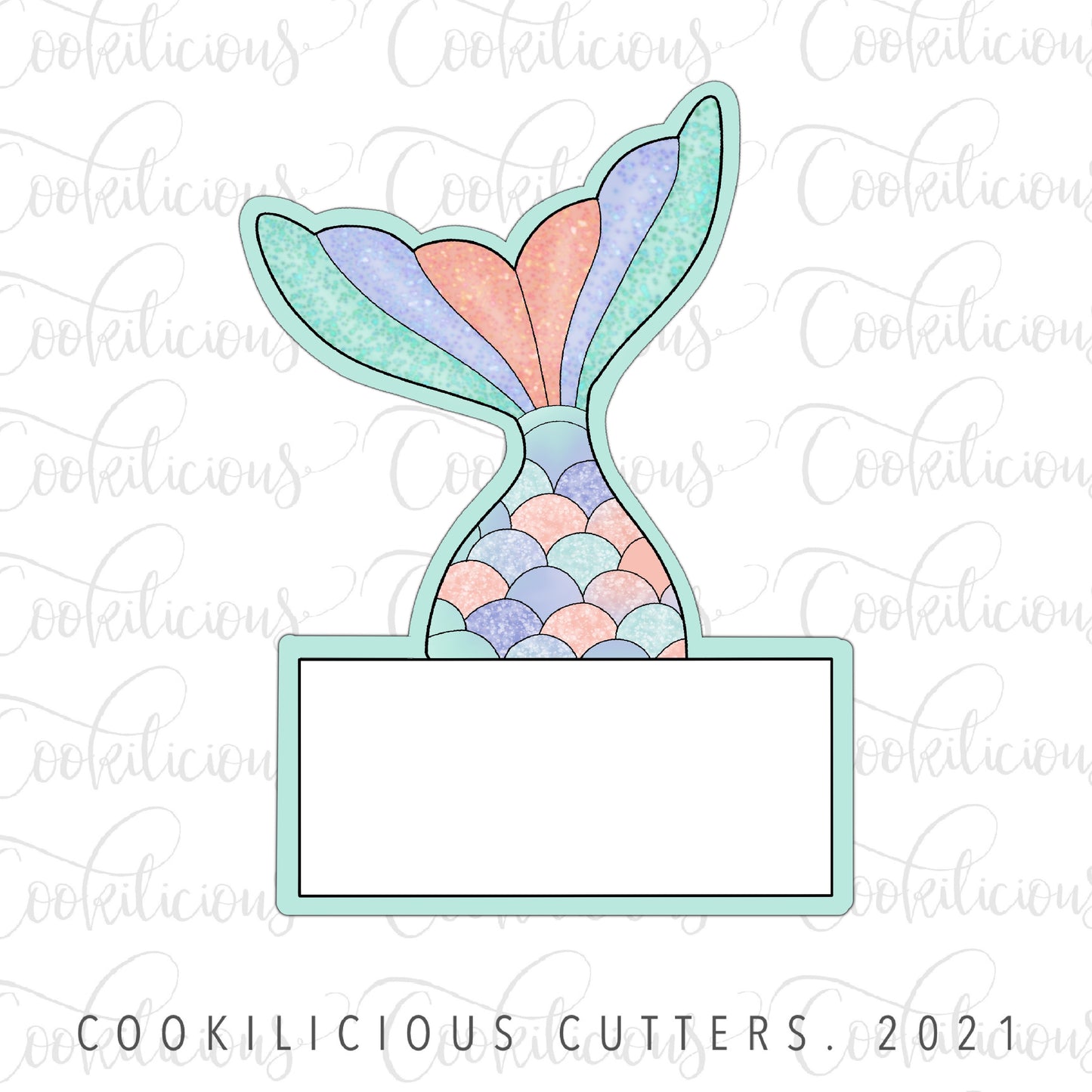 STL - MERMAID TAIL PLAQUE