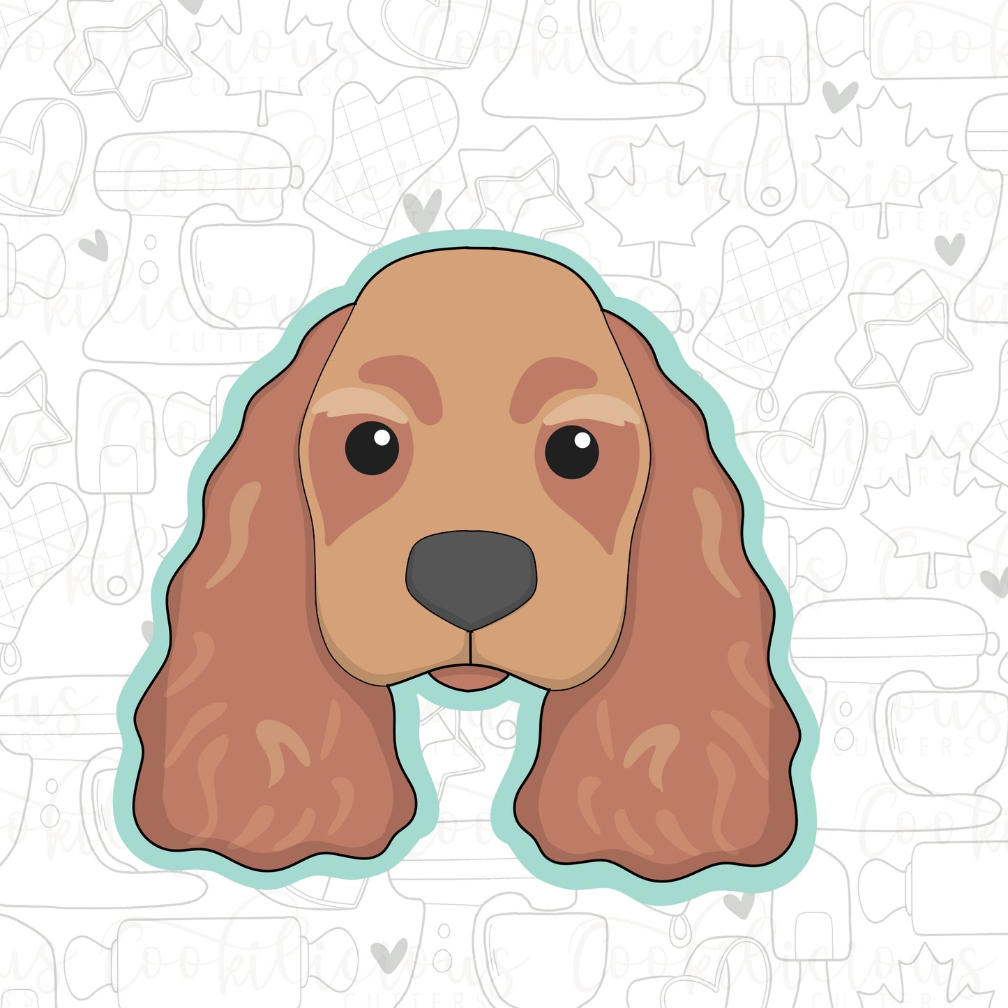 STL - COCKER SPANIEL FACE