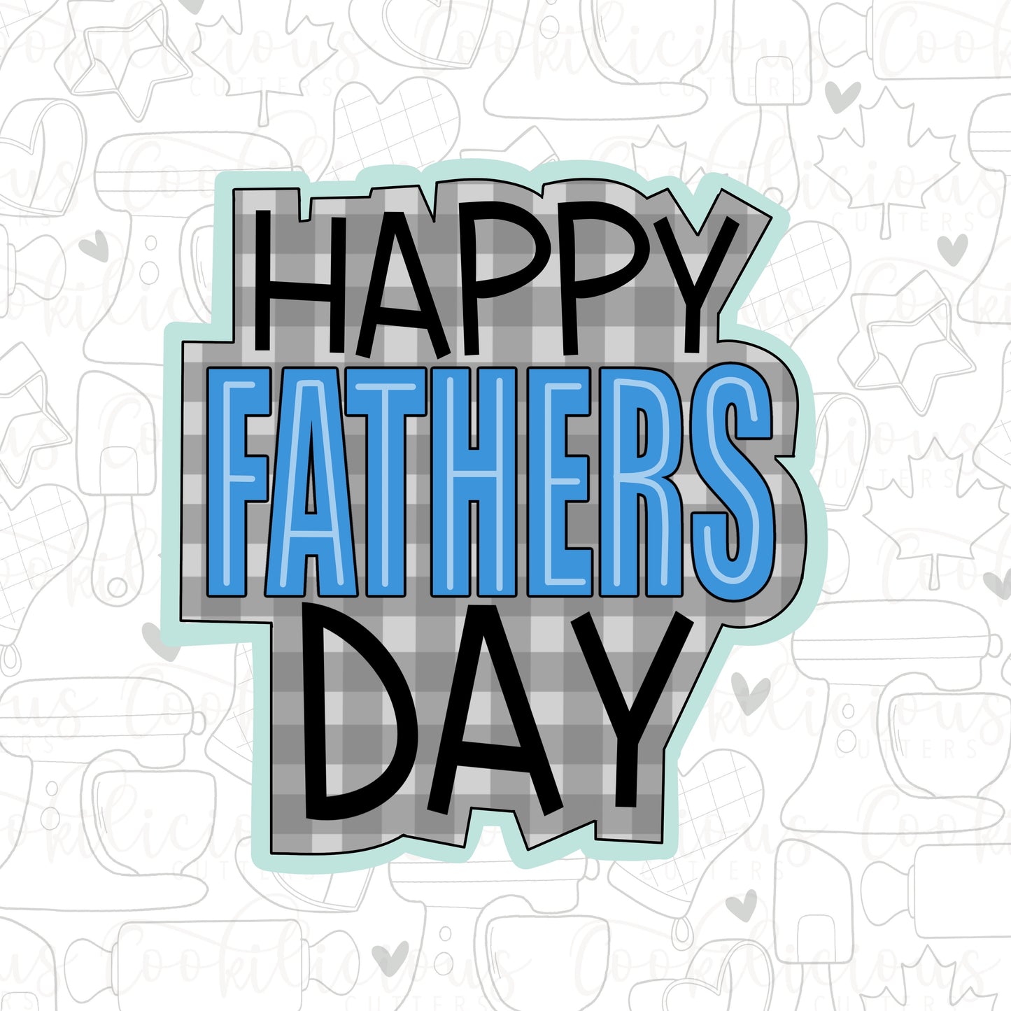 STL - CHUNKY HAPPY FATHERS DAY PLAQUE