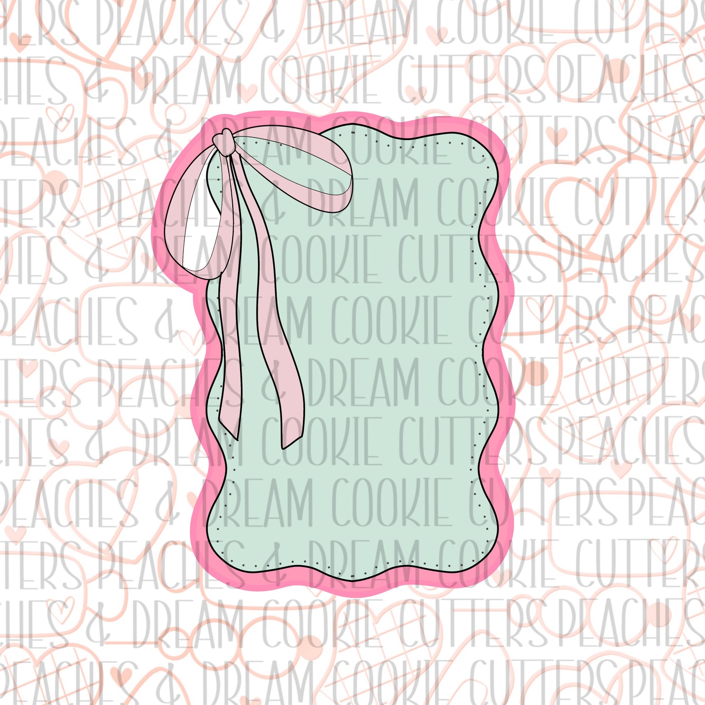 STL - COQUETTE WAVY PLAQUE