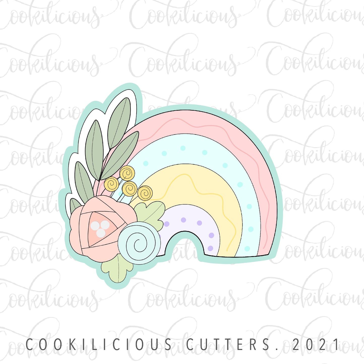 STL - FLORAL RAINBOW