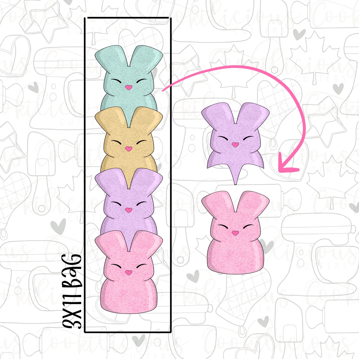 STL - SKINNY STACKING PEEPS