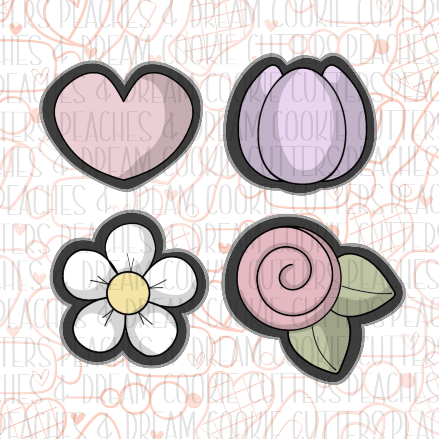 STL - BASIC FLOWERS SET