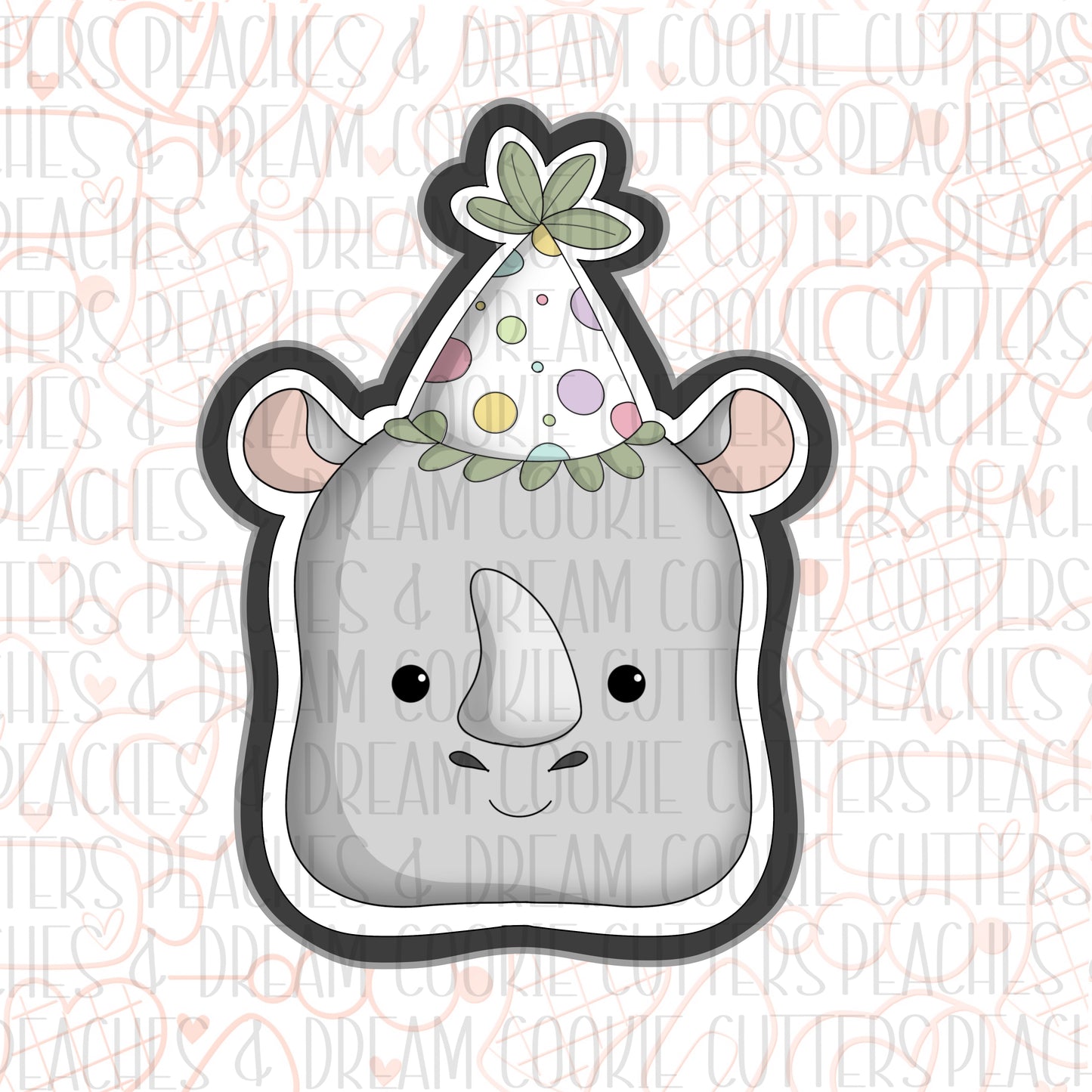 STL - RHINO FACE HAT