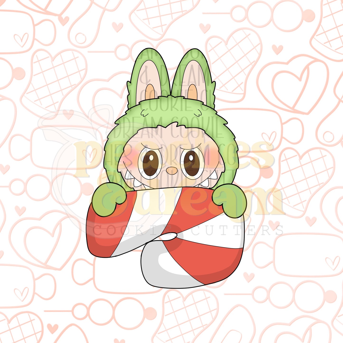 STL - LITTLE MONSTER CANDY CANE