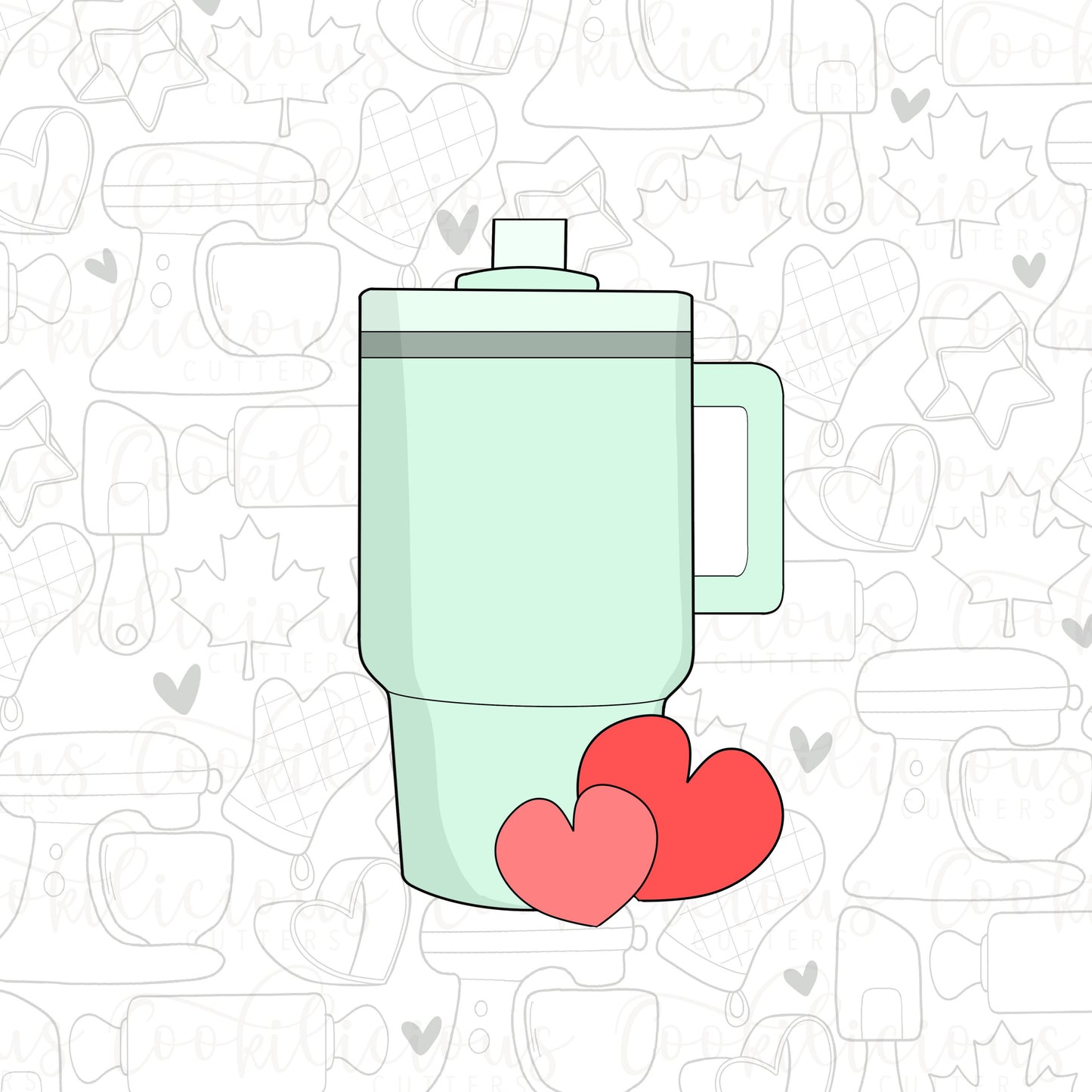STL - HEART TUMBLER