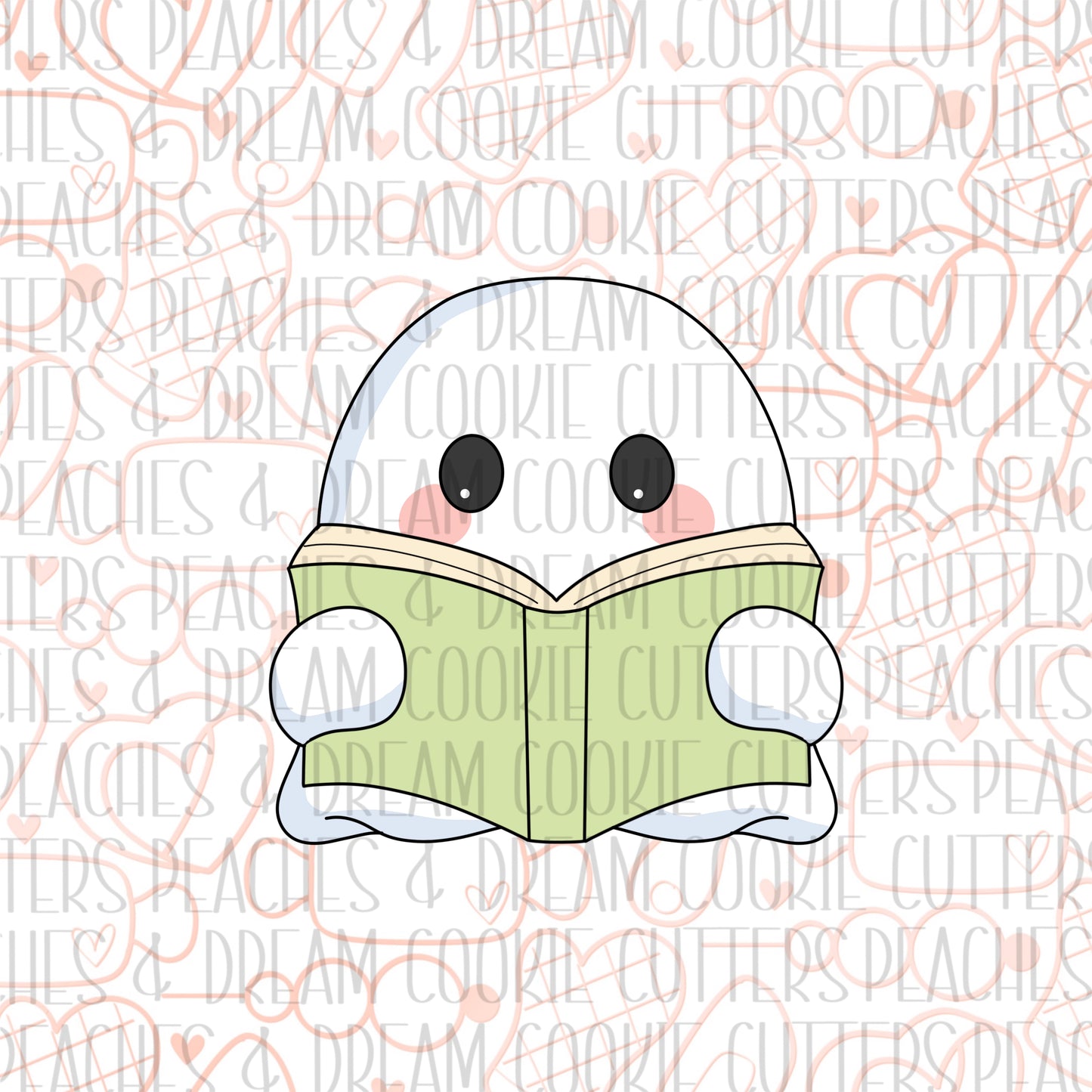 STL - CUTE READING GHOST