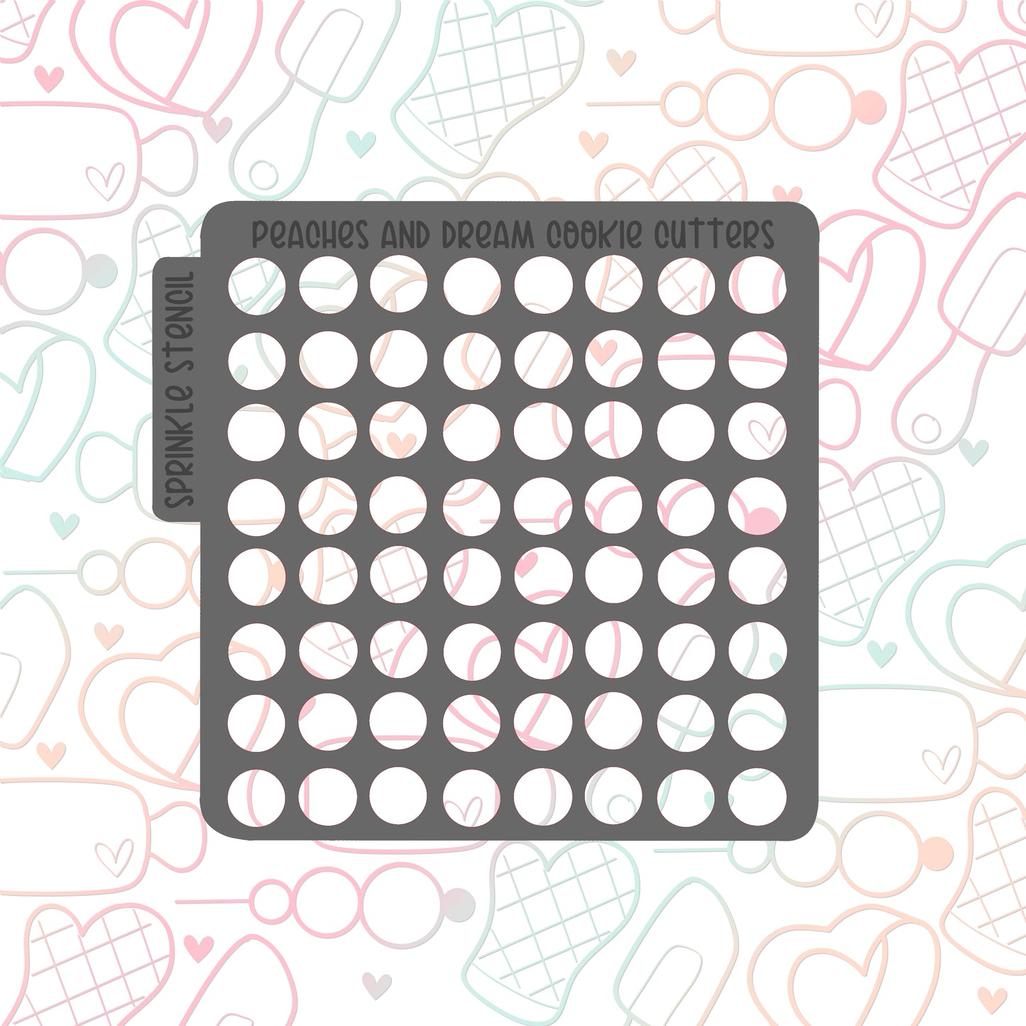 Large Dots Sprinkle Stencil