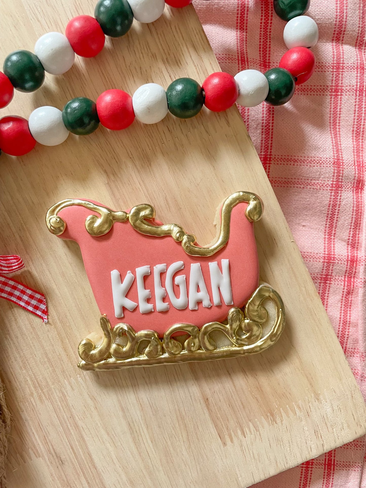 STL - SLEIGH NAME PLAQUE