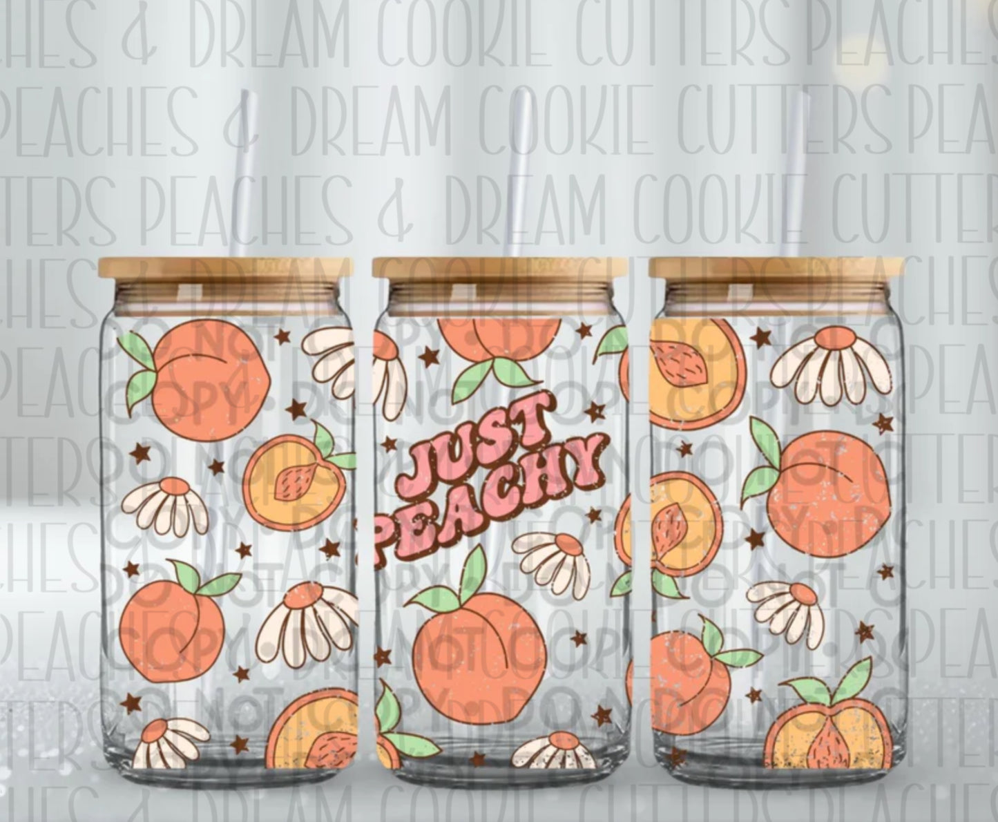JUST PEACHY Libbey Glass - 16oz