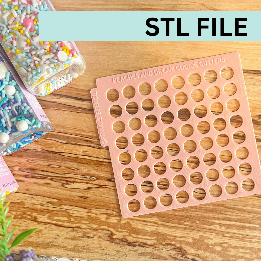 STL - LARGE DOTS SPRINKLE STENCIL