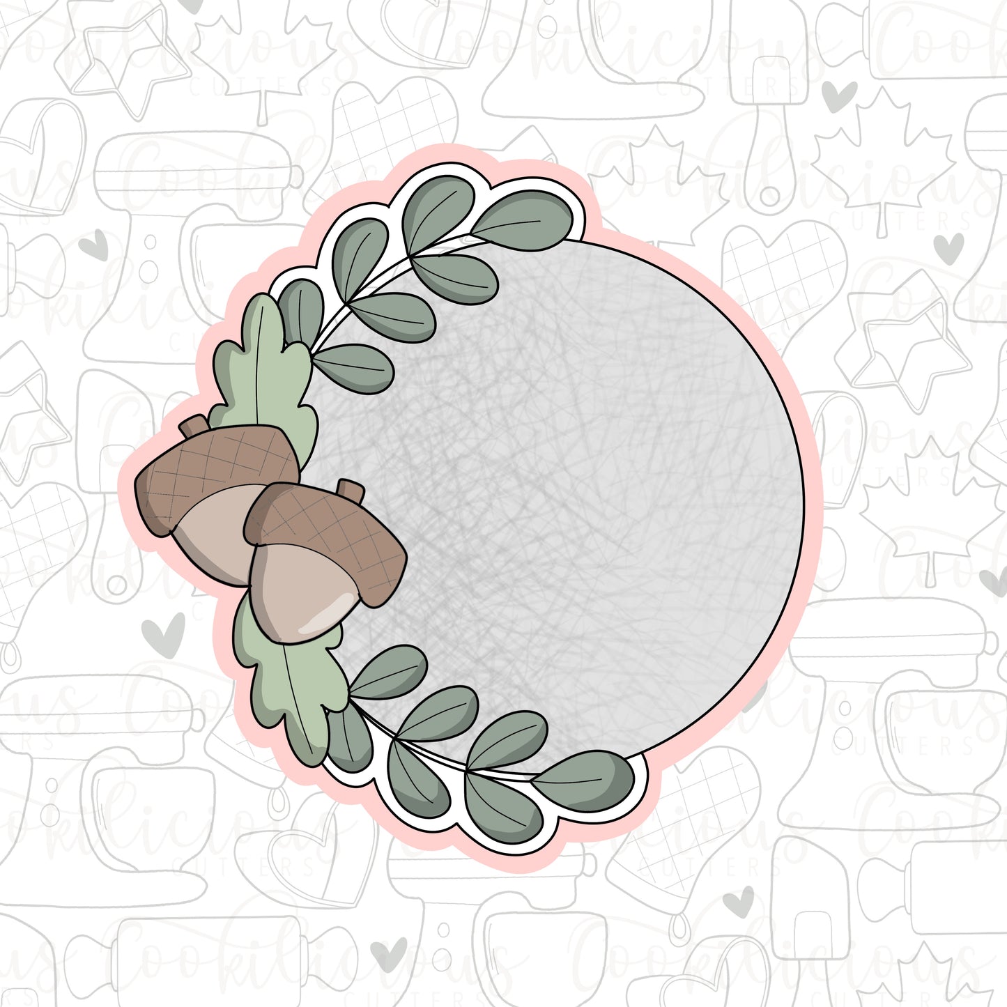 Circle Acorn Plaque