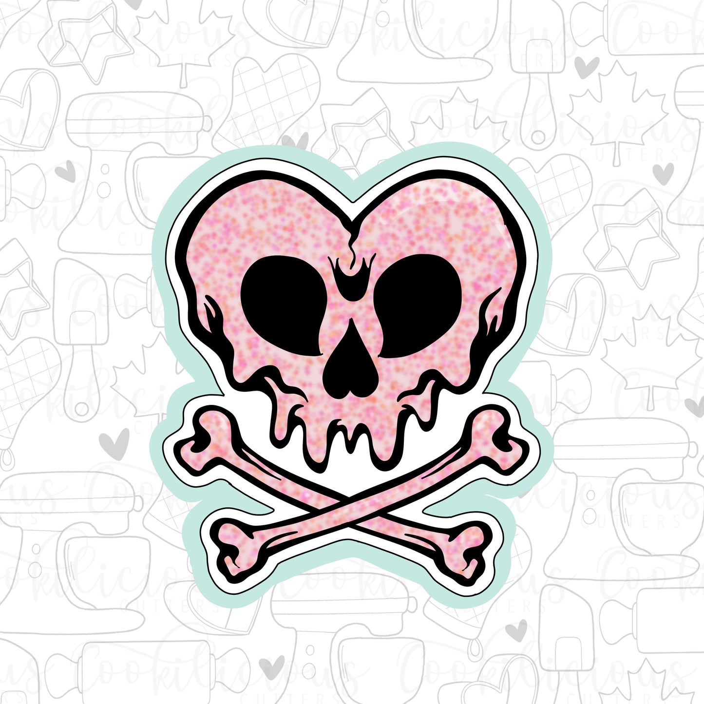 Heart Skull & Crossbones