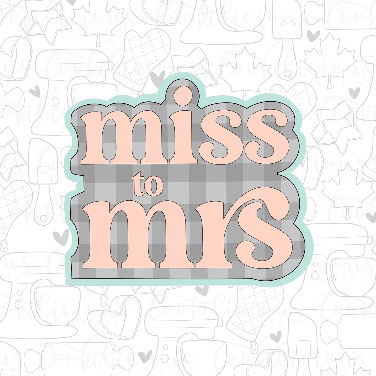 STL - MISS TO MRS CURVY PLAQUE