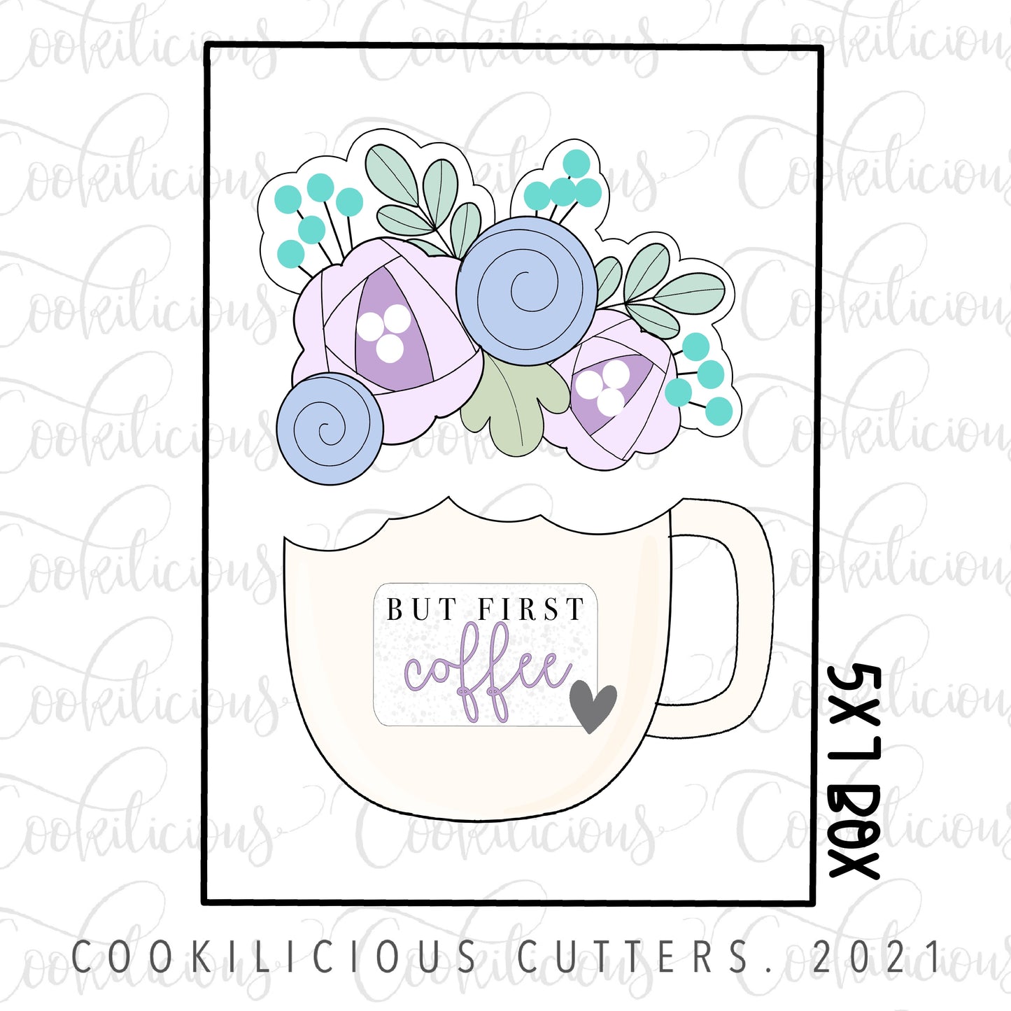 STL - FLORAL MUG