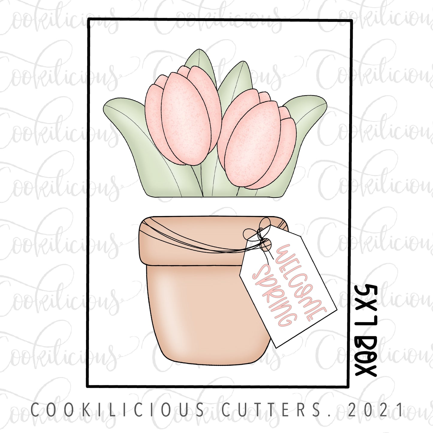 STL - POTTED TULIP