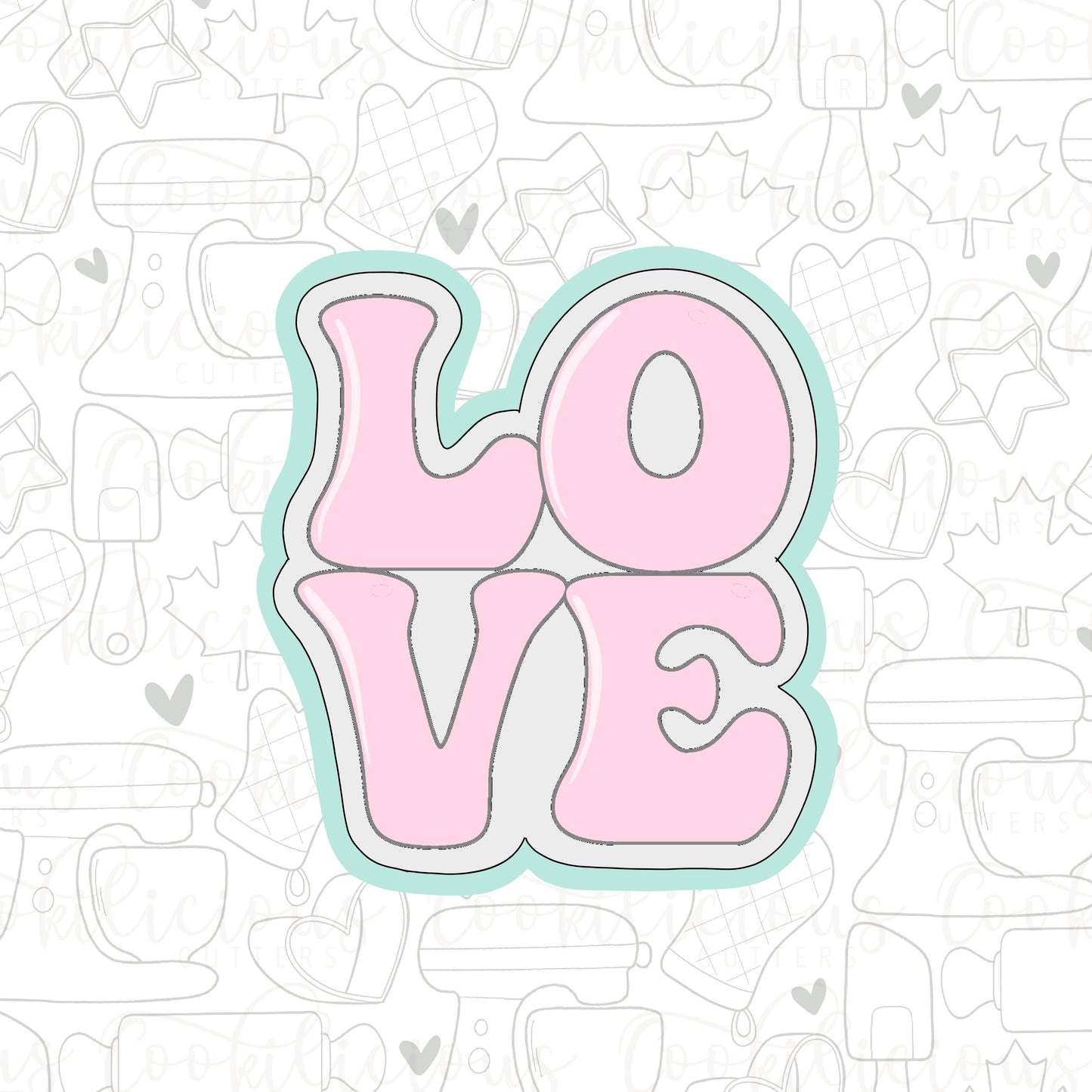 STL - GROOVY LOVE PLAQUE