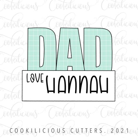 STL - DAD PLAQUE