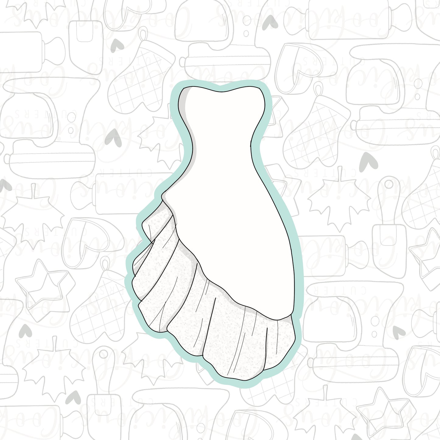 STL - RUFFLED MERMAID DRESS
