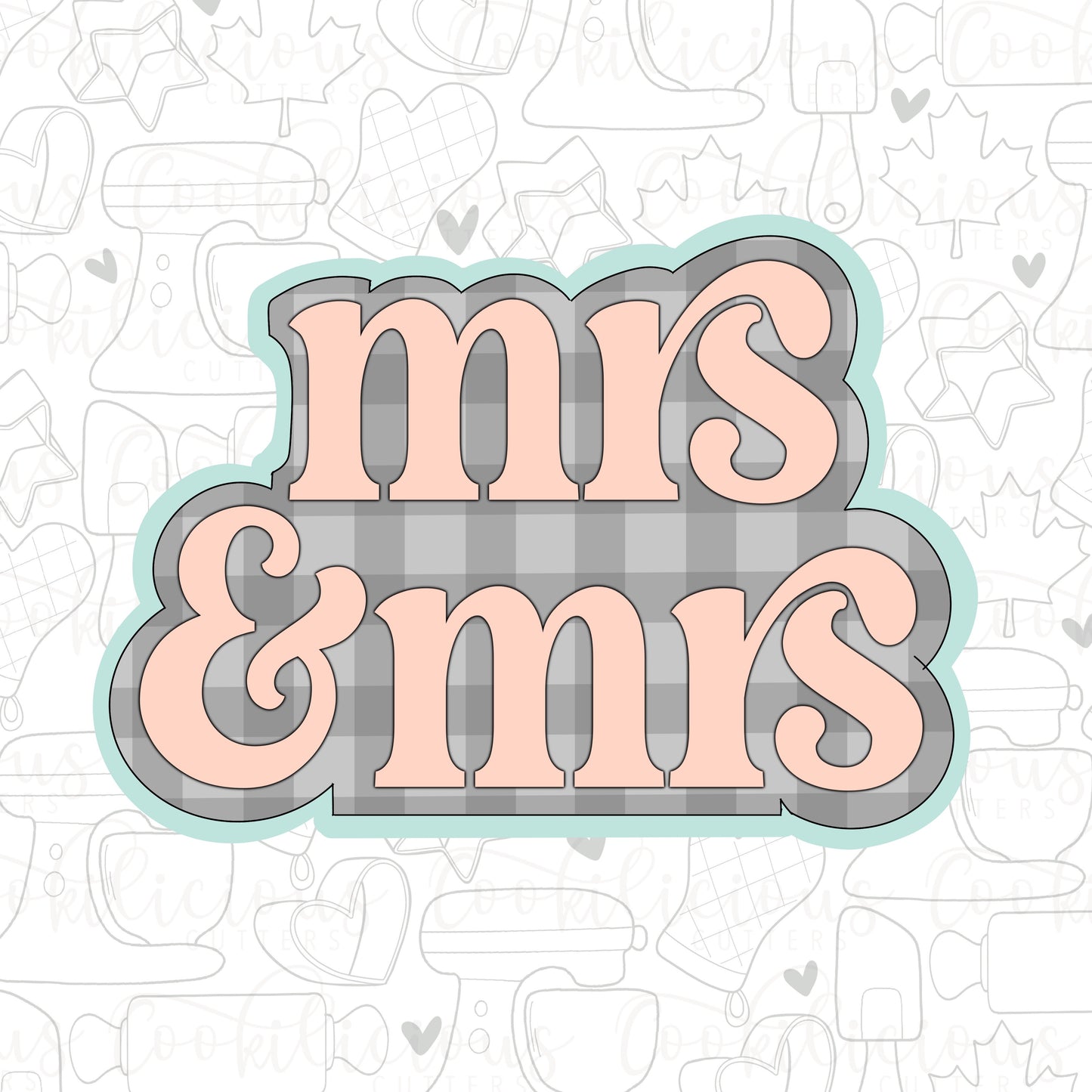 STL - MRS & MRS CURVY PLAQUE
