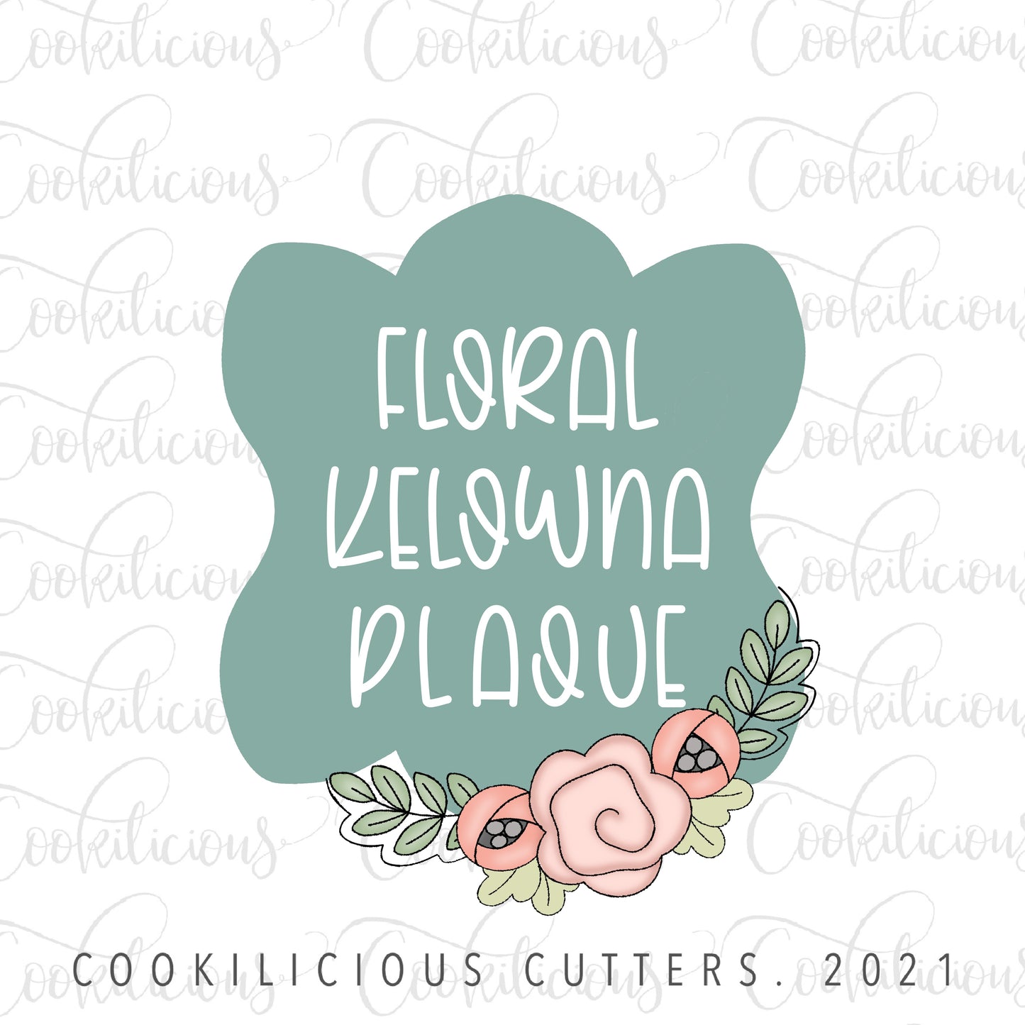Floral Kelowna Plaque