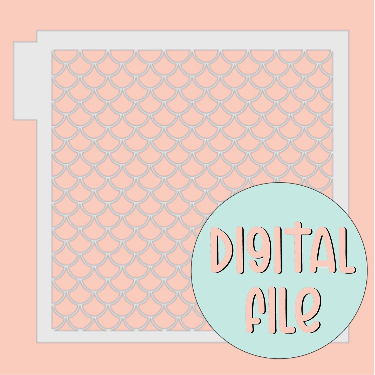 DIGITAL - Mermaid Stencil