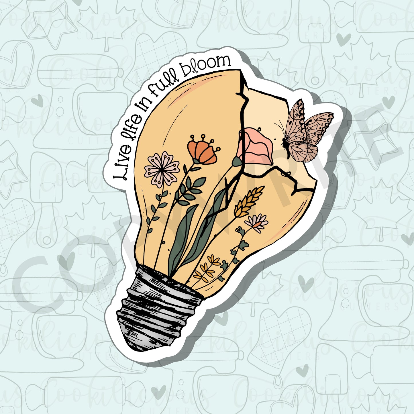 Flower Lightbulb Sticker