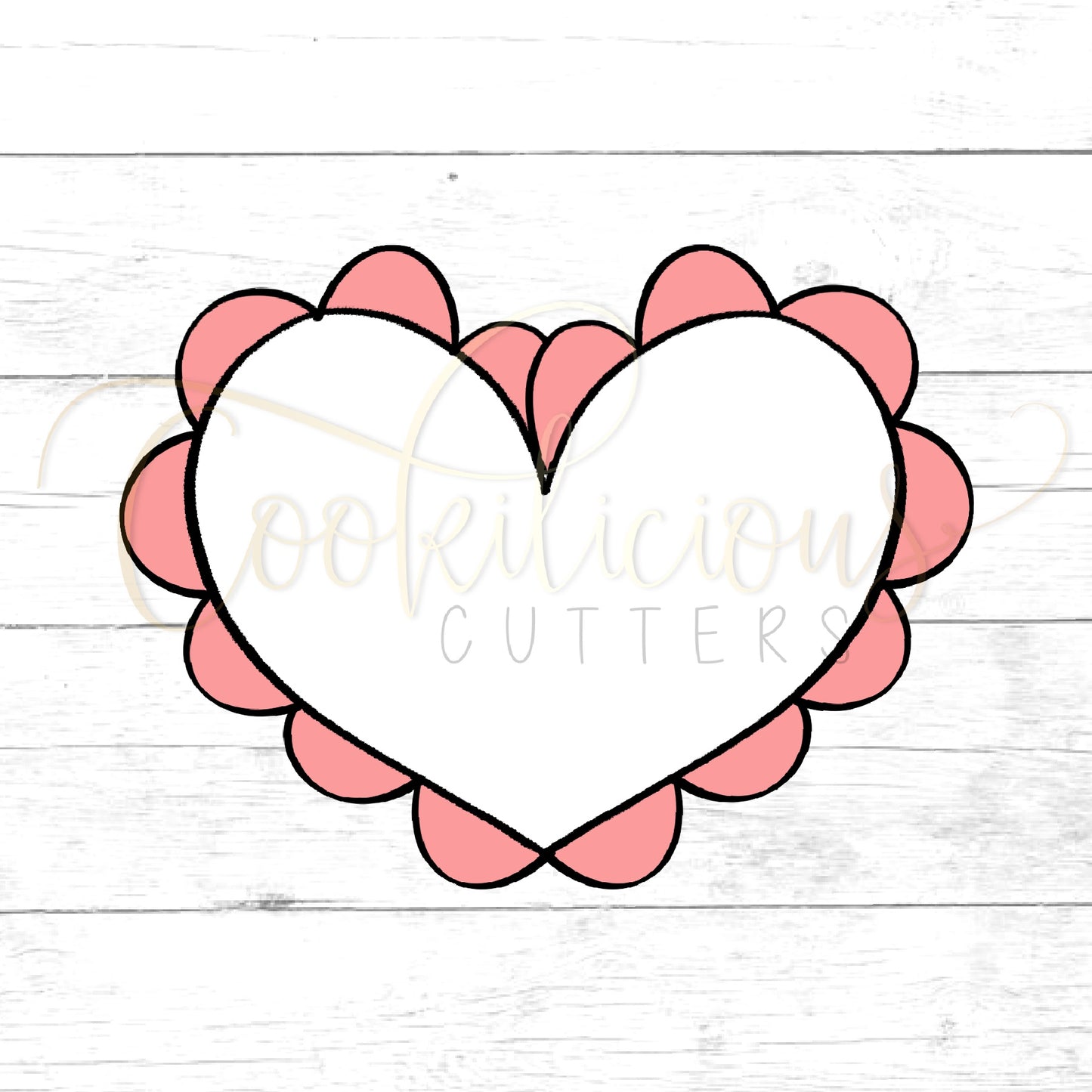 Perfect Scalloped Heart