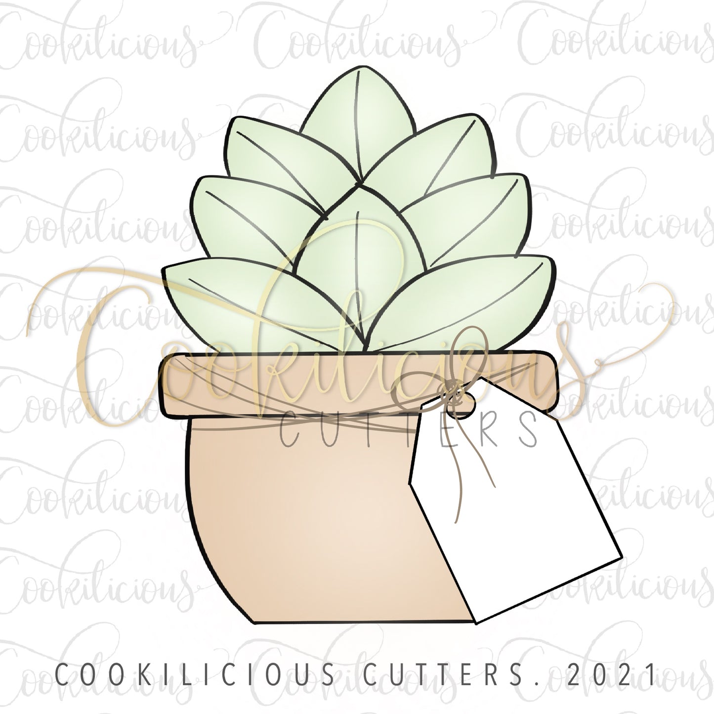 Succulent 04 with Tag