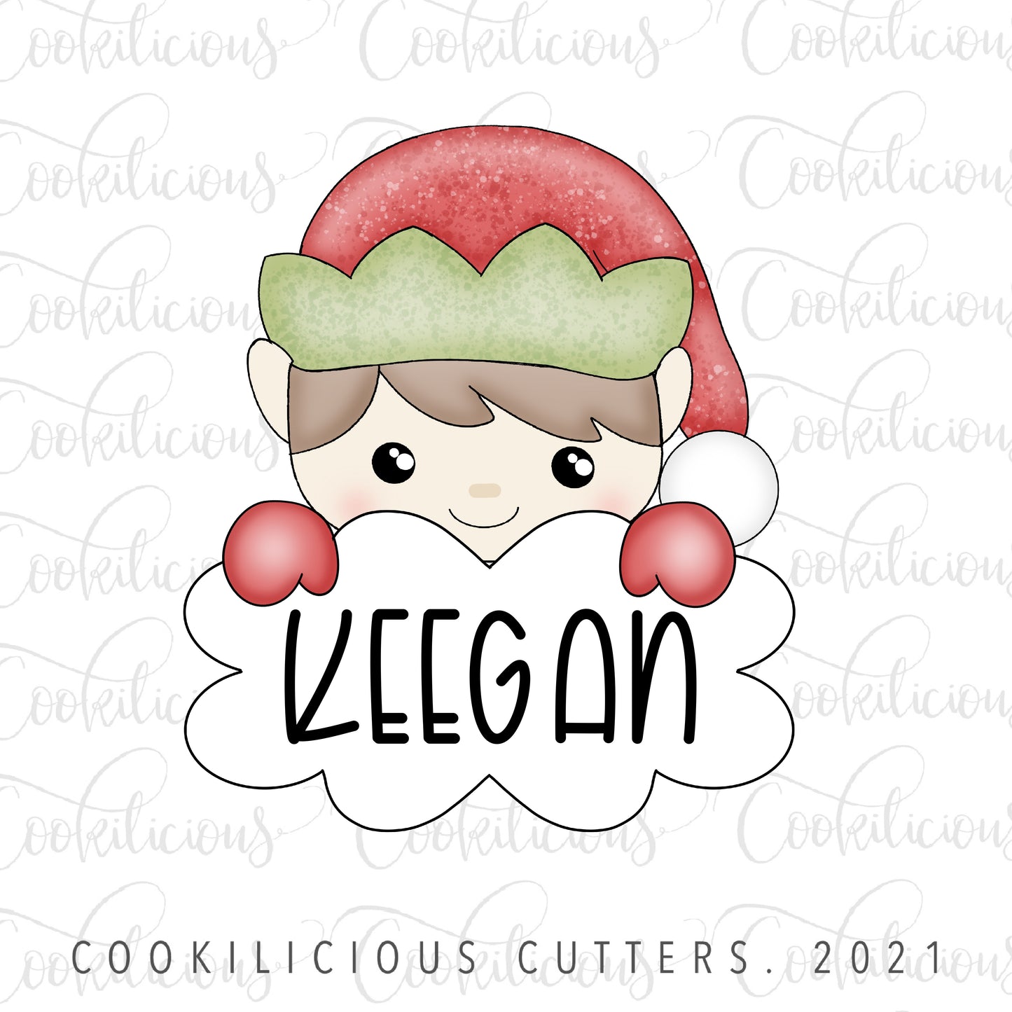 STL - Boy Elf Plaque