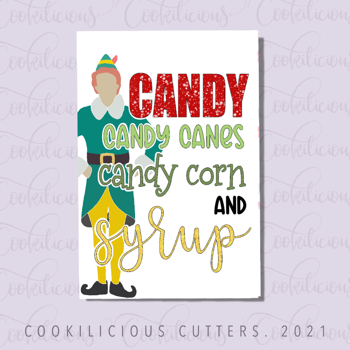 Food Groups Elf Rectangle Tag