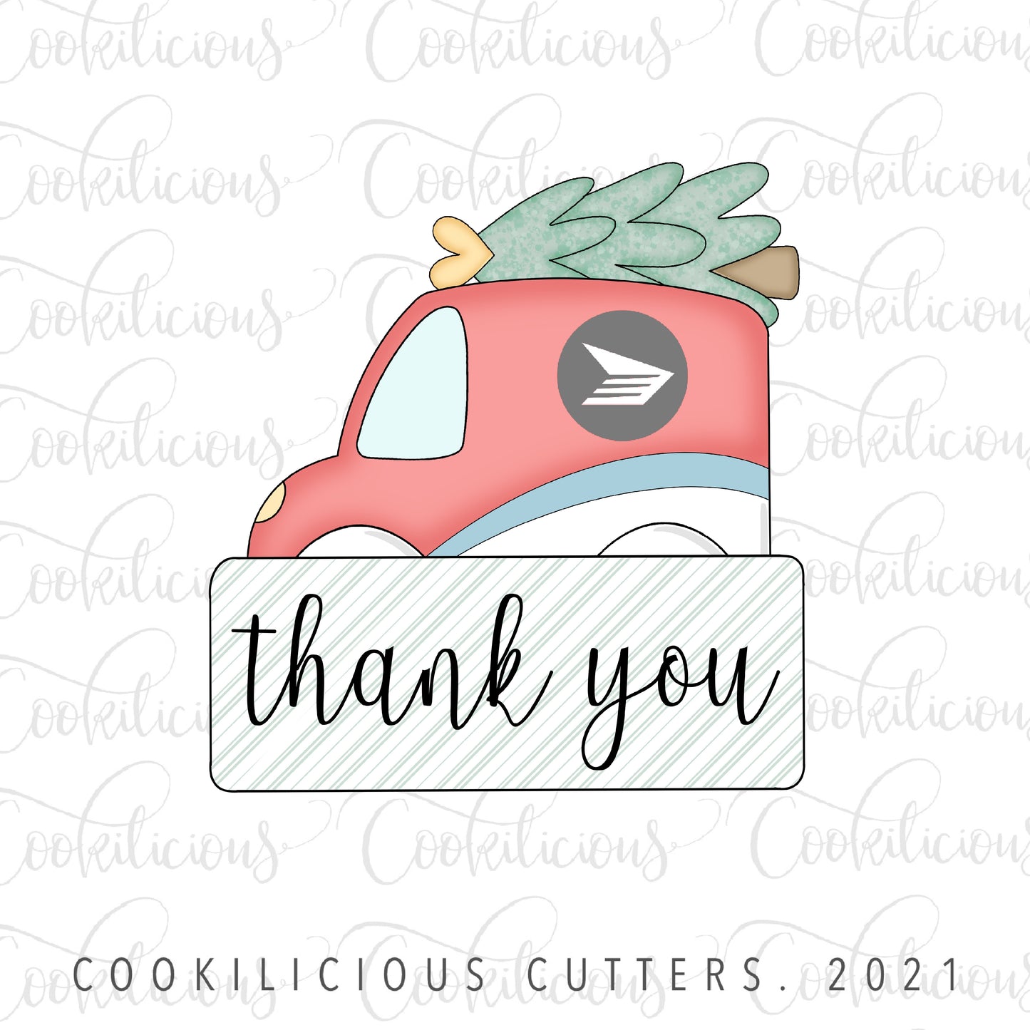 Mail Truck Plaque