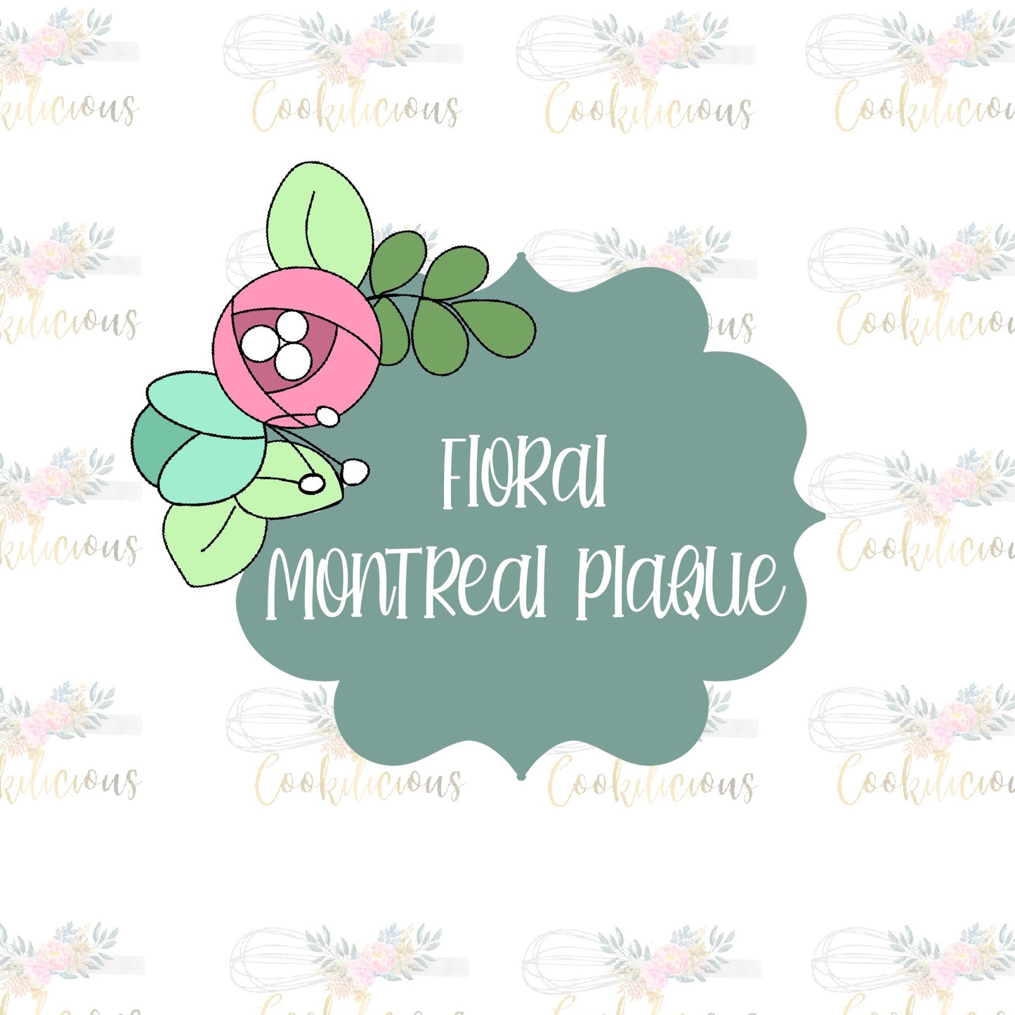 Floral Montreal Plaque